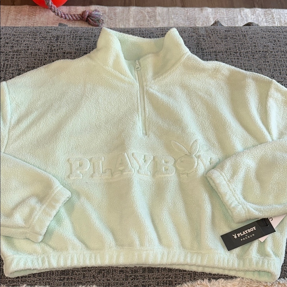 Playboy Women's Mint Green Sweater